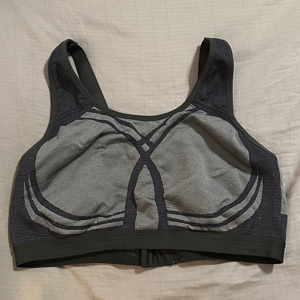 Livi Active Charcoal and Black Sports Bra
